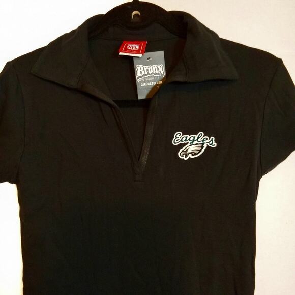 Philadelphia Eagles NFL for Her Black Polo Small - Picture 2 of 4